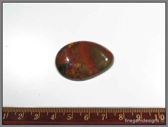 fgd  Rare Oregon Cascadia Plume Jasper Gem Cabochon  